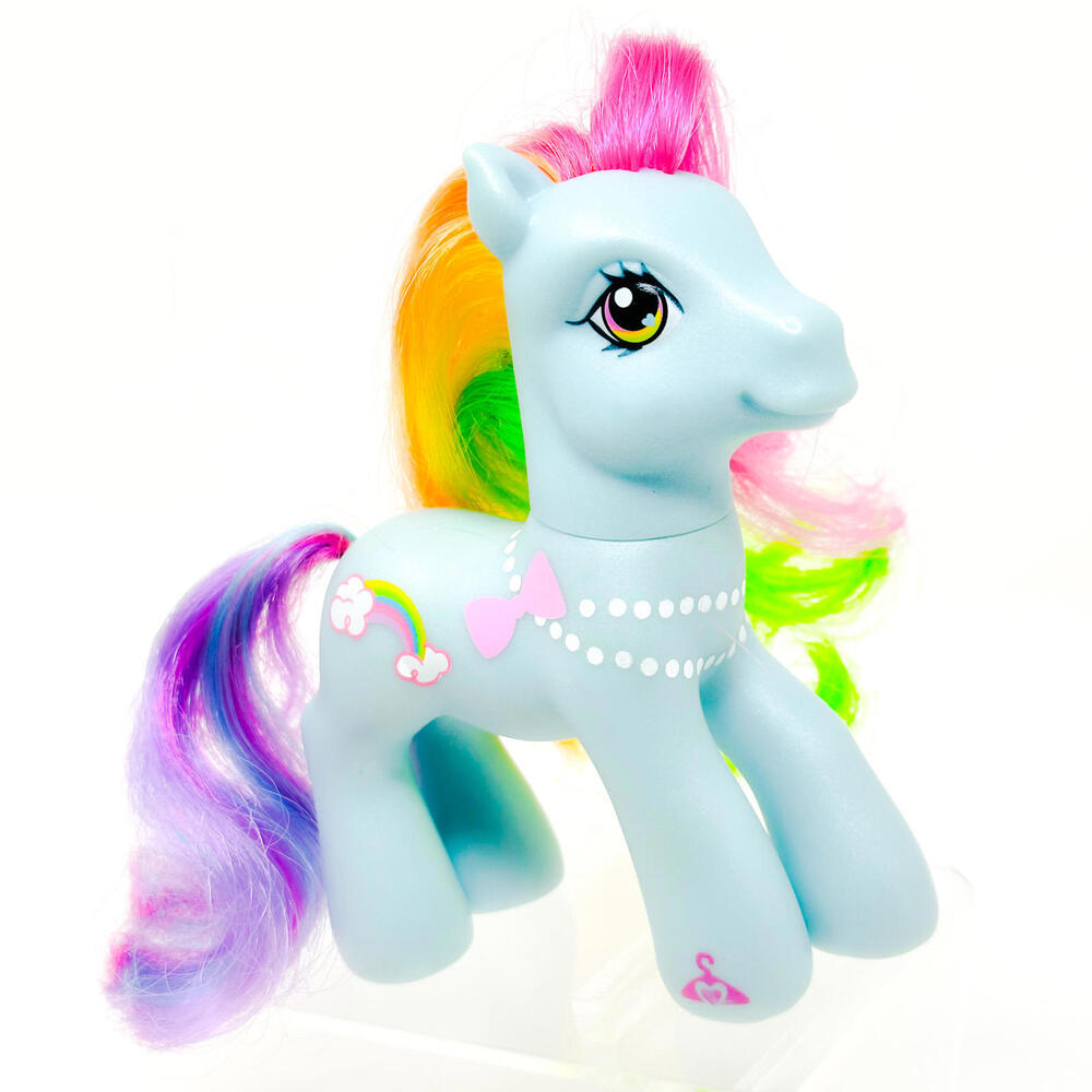 My Little Pony 2007 G3 Rainbow Dash Dress Up Core 7 Blue‎ Horse Figure Hasbro